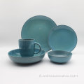 Set di piastre di lusso del ristorante Blue Restaurant Popular Glaze